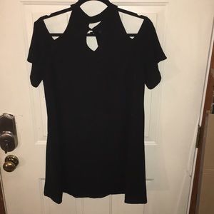 Bobeau Black Dress with cut out shoulders. Size S